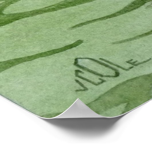 Mandarin-Enten am See Poster (Ecke)