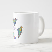 Mandarin-Fische Jumbo-Tasse (Vorderseite Rechts)