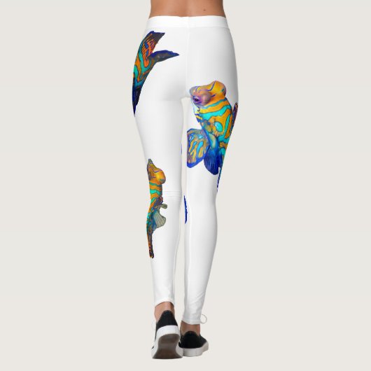 Mandarin-Fische Leggings (Rückseite)