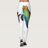 Mandarin-Fische Leggings (Rückseite)