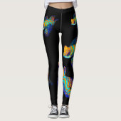 Mandarin-Fische Leggings (Vorderseite)
