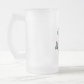 Mandarin-Fische Mattglas Bierglas (Links)