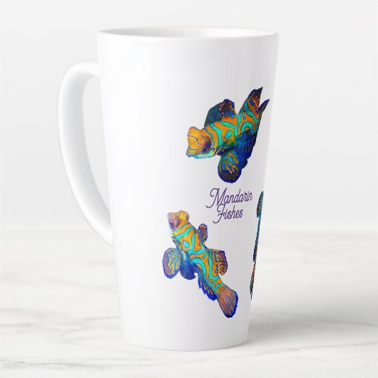 Mandarin-Fische Milchtasse (Linke Ecke)