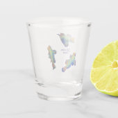 Mandarin-Fische Schnapsglas (Rückseite)