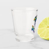 Mandarin-Fische Schnapsglas (Links)