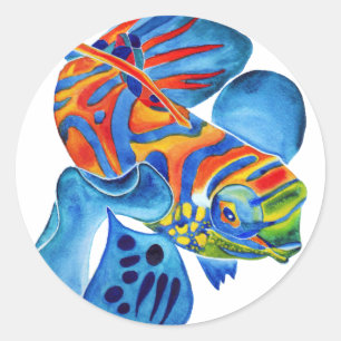 Mandarin Fish Design dekorative Aufkleber