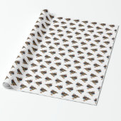 Mandarin Frenzy Wrapping Paper (weiß) Geschenkpapier (Ungerollt)