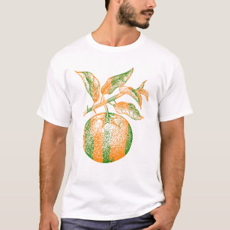Mandarin Fruit Retro Vintag T-Shirt