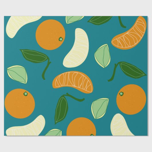 Mandarin Geschenkpapier (Flach)