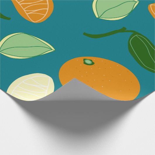 Mandarin Geschenkpapier (Ecke)