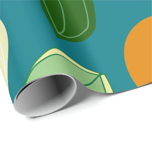 Mandarin Geschenkpapier (Rolleneckpunkt)