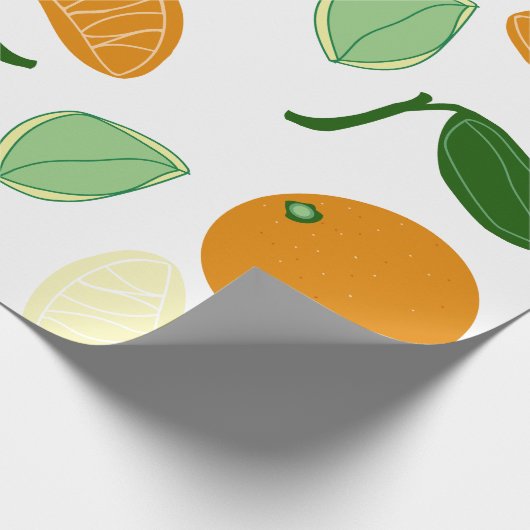 Mandarin Geschenkpapier (Ecke)