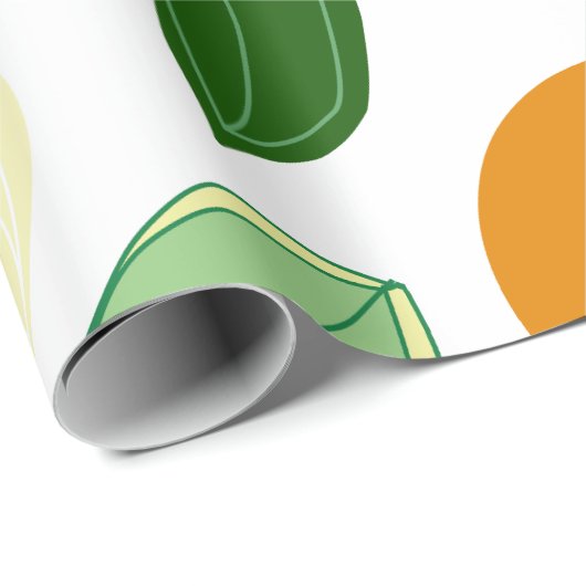 Mandarin Geschenkpapier (Rolleneckpunkt)