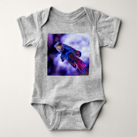 Mandarin Goby Fish Baby Strampler (Vorderseite)