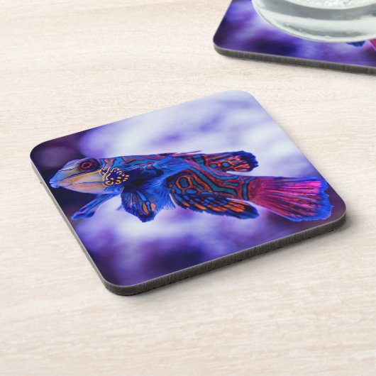 Mandarin Goby Fish Beverage Coaster Getränkeuntersetzer (Linke Seite)