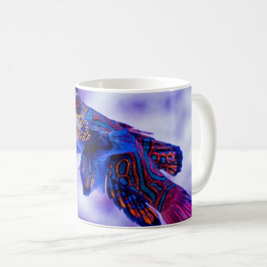 Mandarin Goby Fish Coffee Tasse (VorderseiteRechts)