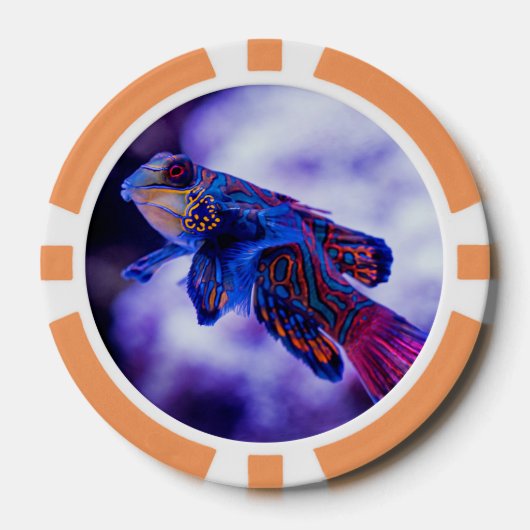 Mandarin Goby Fish Pokerchips (Vorderseite)