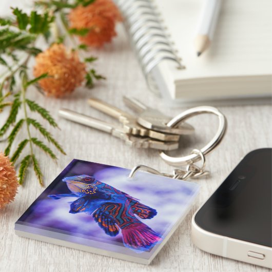 Mandarin Goby Fish Schlüsselanhänger (Vorderseite rechts)