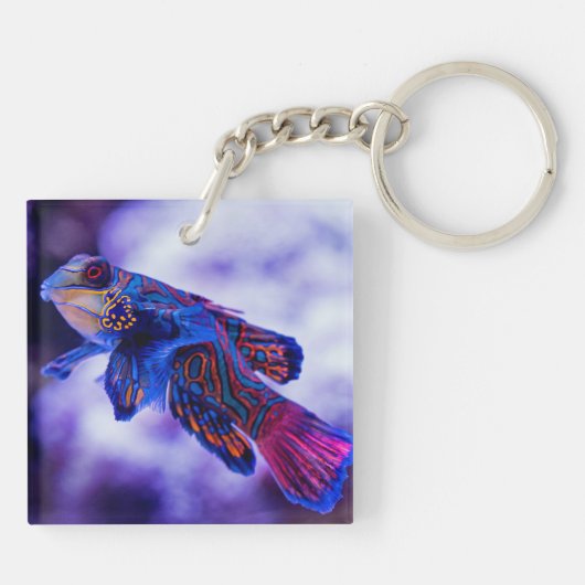 Mandarin Goby Fish Schlüsselanhänger (Rückseite)