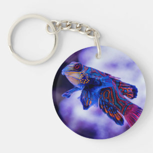 Mandarin Goby Fish Schlüsselanhänger