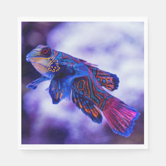 Mandarin Goby Fish Serviette (Vorderseite)