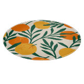 Mandarin Mosaic: Trendy Citrus Chic Schneidebrett (Ecke)