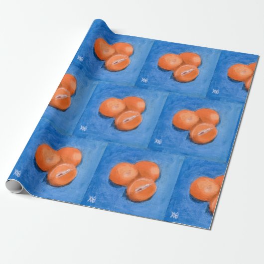Mandarin Orange Geschenkpapier (Ungerollt)
