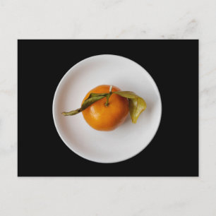 Mandarin Orange Portrait Still Life, Zen Unique Postkarte