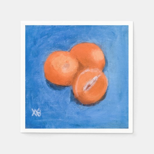 Mandarin Orange Serviette (Vorderseite)
