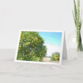 Mandarin Orange Tree Portrait Karte (Vorderseite)