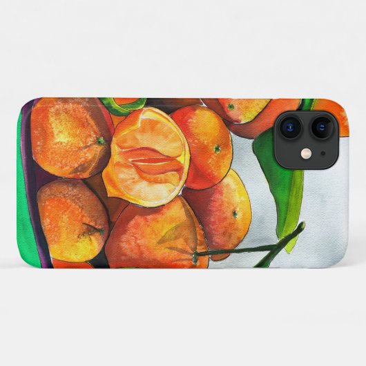 Mandarin-Orangenfrucht Case-Mate iPhone Hülle (Rückseite (Horizontal))