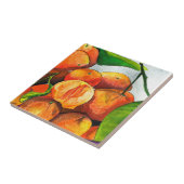 Mandarin-Orangenfrucht Fliese (Seite)