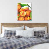 Mandarin-Orangenfrucht Leinwanddruck (Insitu (Schlafzimmer))
