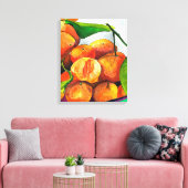 Mandarin-Orangenfrucht Leinwanddruck (Insitu (Wohnzimmer))