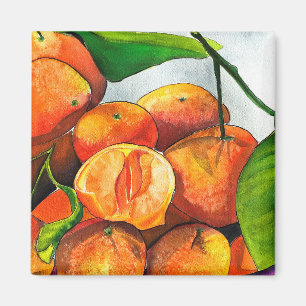 Mandarin-Orangenfrucht Magnet