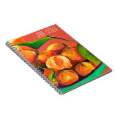 Mandarin-Orangenfrucht Notizblock (Rechte Seite)