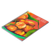 Mandarin-Orangenfrucht Notizblock (Linke Seite)