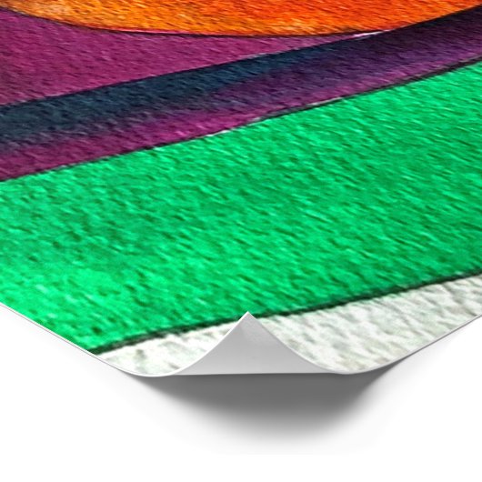 Mandarin-Orangenfrucht Poster (Ecke)