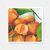 Mandarin-Orangenfrucht Serviette (Vorderseite)