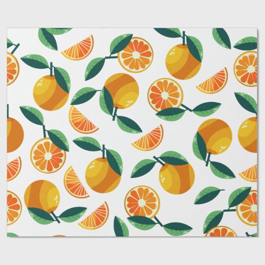Mandarin Pattern Geschenkpapier (Flach)