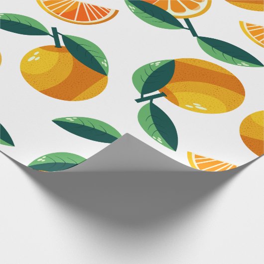 Mandarin Pattern Geschenkpapier (Ecke)