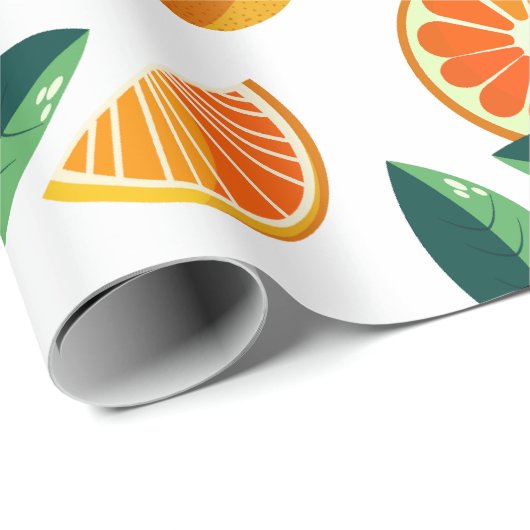 Mandarin Pattern Geschenkpapier (Rolleneckpunkt)
