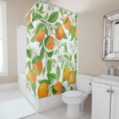 Mandarin: Tropisch-farbiges Muster Duschvorhang (Beispiel)