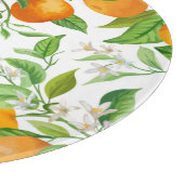 Mandarin: Tropisch-farbiges Muster Schneidebrett (Ecke)