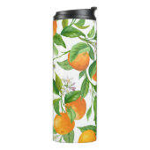 Mandarin: Tropisch-farbiges Muster Thermosbecher (Nach links gedreht)