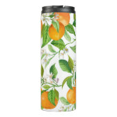 Mandarin: Tropisch-farbiges Muster Thermosbecher (Rückseite)