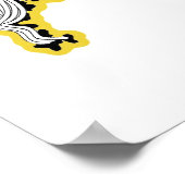 Mandarina Yellow Diva Poster (Ecke)