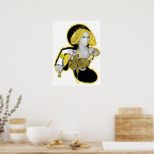 Mandarina Yellow Diva Poster (Küche)