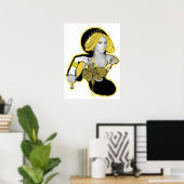 Mandarina Yellow Diva Poster (Heimbüro)