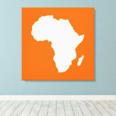 Mandarine Audacious Africa Leinwanddruck (Insitu (Holzboden))